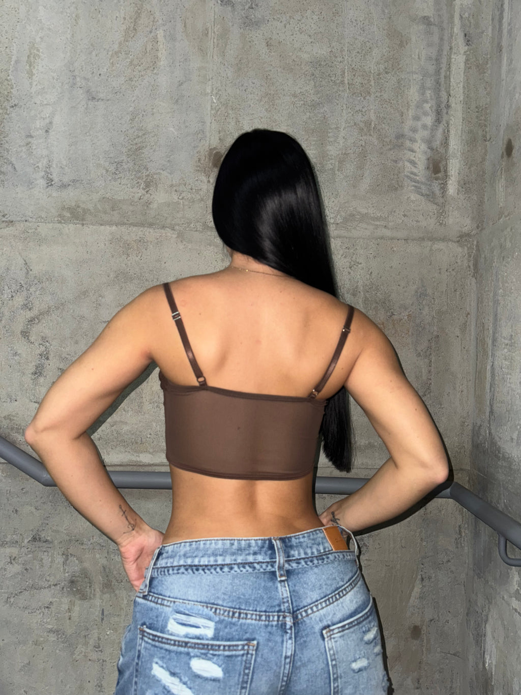 Top Corsé de Mallatex con Varillas